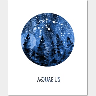 Aquarius Constellation, Aquarius Posters and Art